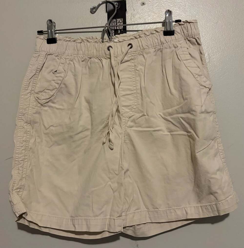Sonoma Goods For Life Women's Beige Drawstring Elastic Waist Casual Shorts